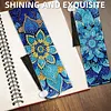 6 PCS Mandala Flowers 5D DIY Special Shaped Diamond Painting Bookmarks Kits with Tassels Diamond Art Kits Bookmarks for Adults Women