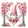 Peach Blossom Gnome-11CT Stamped Cross Stitch 50*50cm/19.69*19.69in tapestrymarket