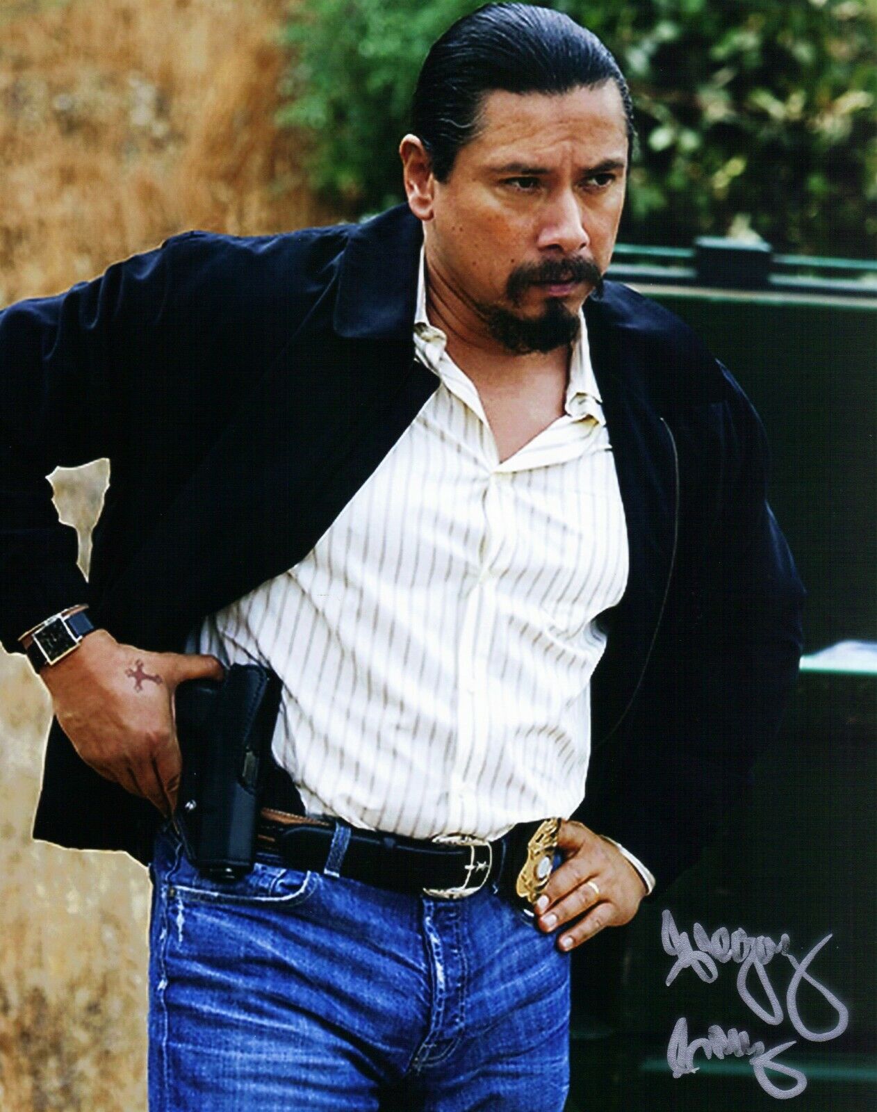 AUTOGRAPHED 8X10 SIGNED BY GREGORY CRUZ IN SAVING GRACE UACC COA