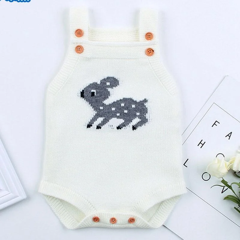 Baby Romper Jumpsuit Autumn Sweater Baby Knitted Sweater Jumpsuit Children Warm Clothing Fashion Jumpsuit