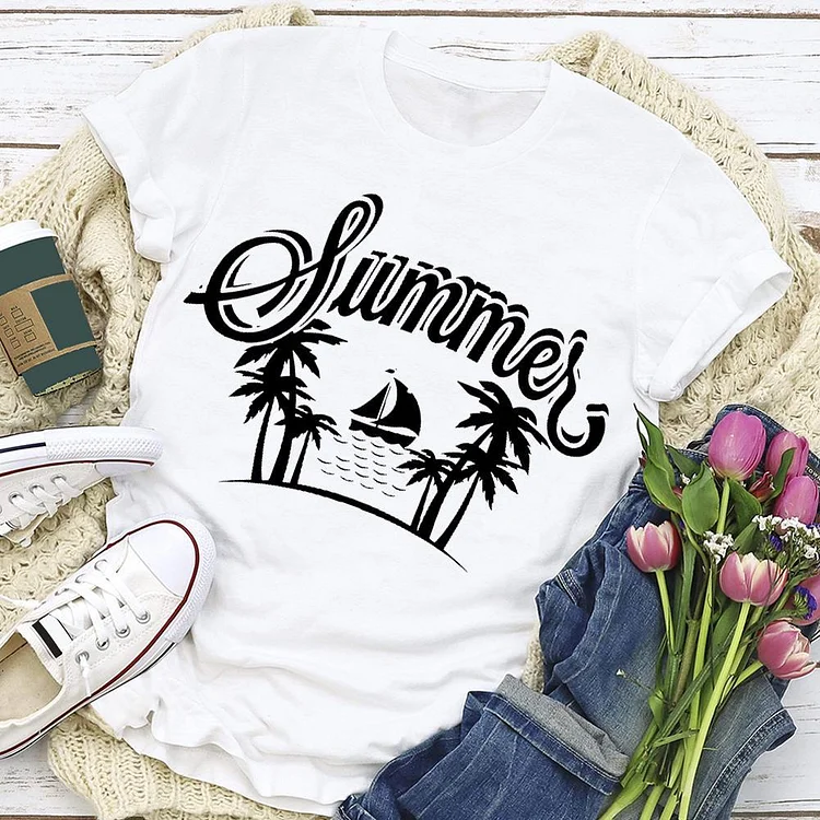 Summer Beach  T-shirt Tee - 02274