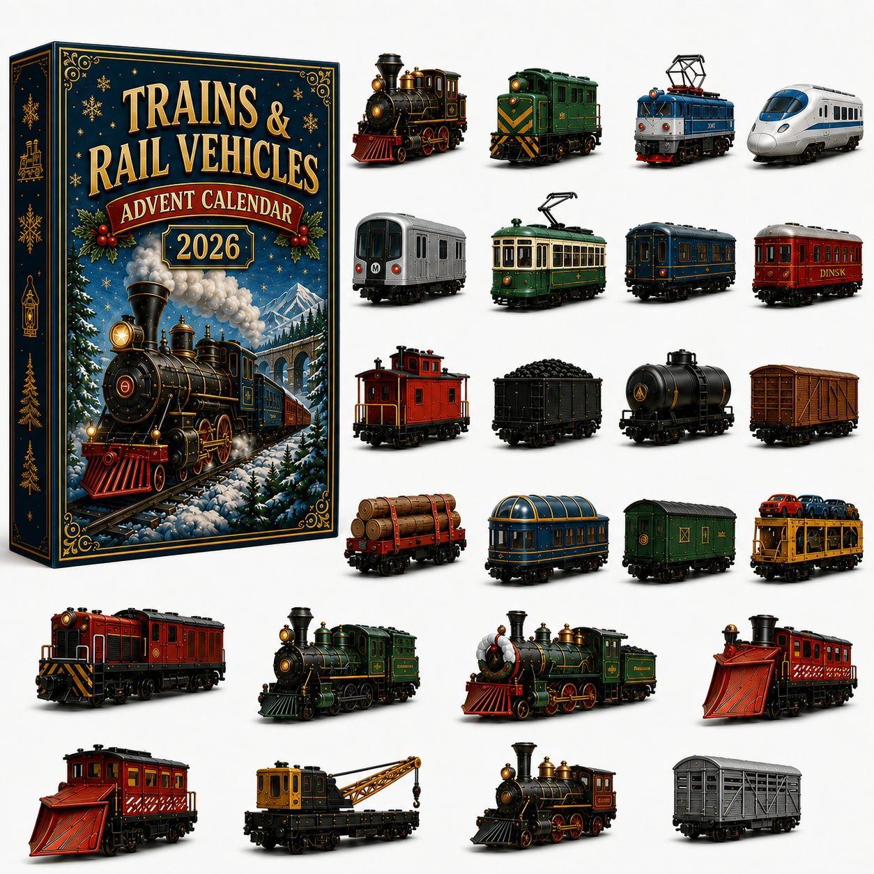 Trains and Rail Vehicles Advent Calendar 2026