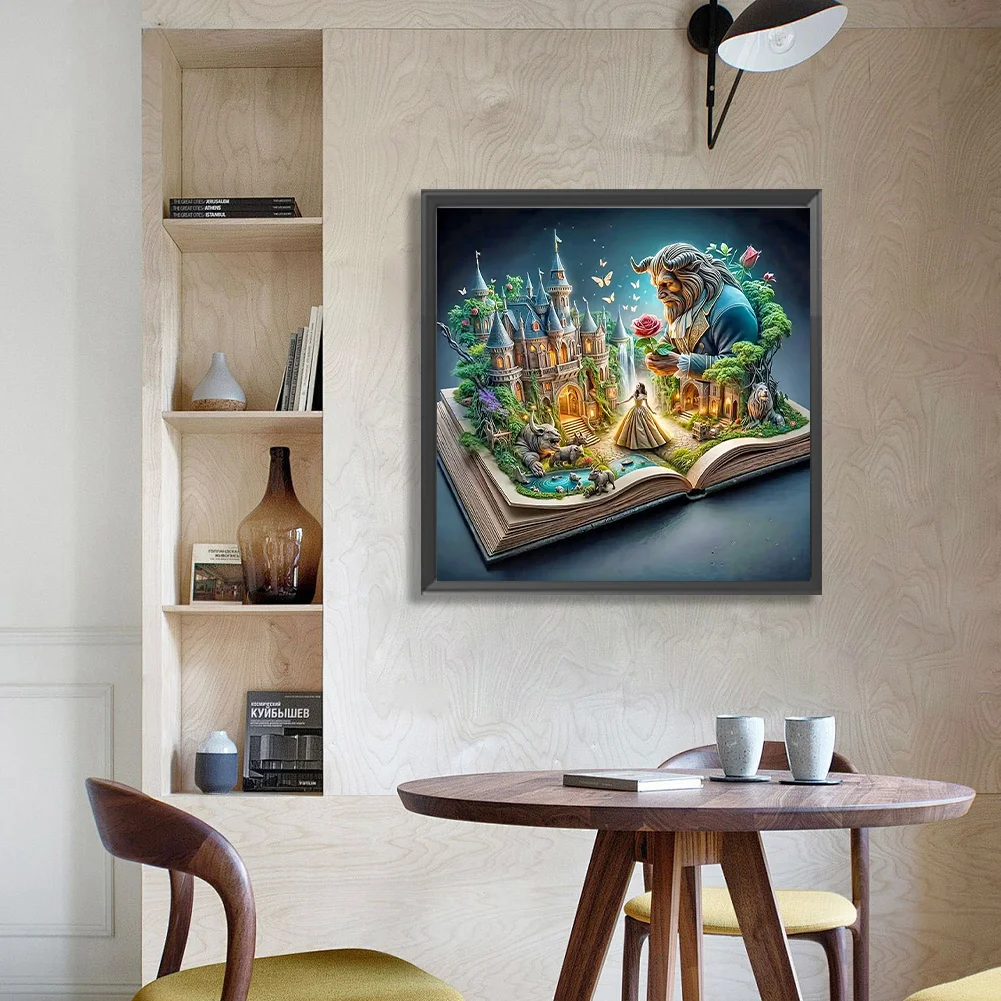 Diamond Painting - Full Round Drill - Princess Castle(Canvas|50*50cm)