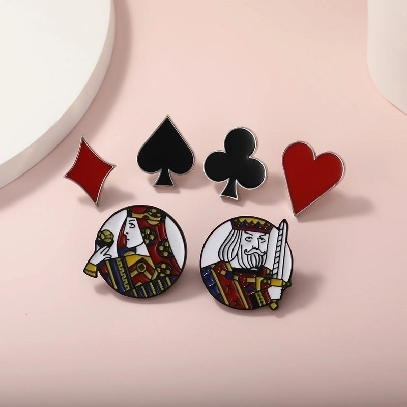 Casual Pin Poker Alloy Enamel Unisex Brooches