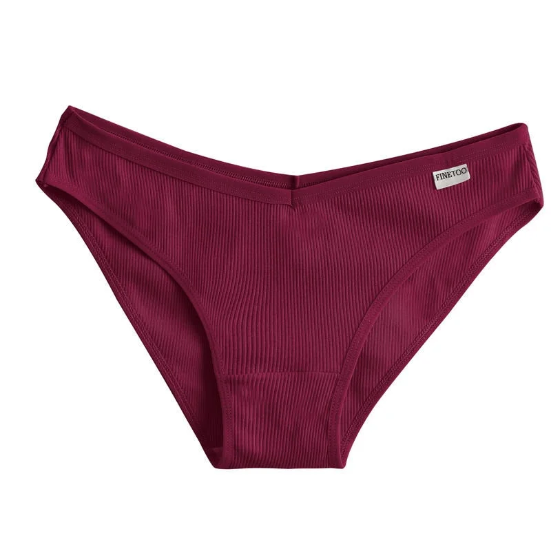 M-4XL Women Cotton Panties Sexy Underwear For Woman Briefs Female Underpants Intimates Lingerie 6 Solid Color Cotton Pantys Plus