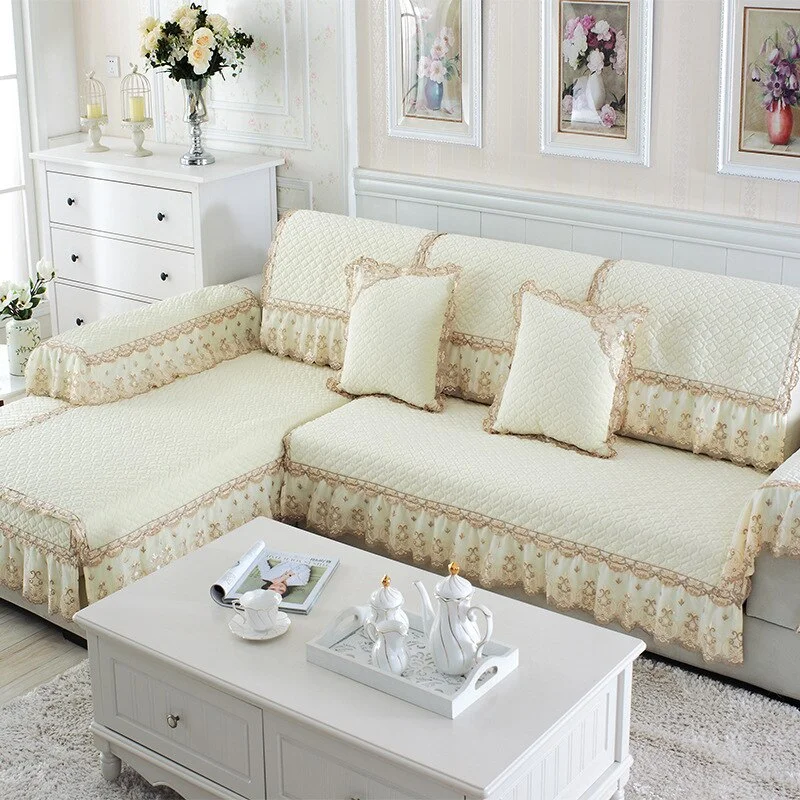 Nigikala Grade Plush Anti Slip Sofa Cover Sofa Cover Full Cover Autumn and Winter European Sofa Cushion