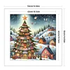 Christmas Tree-11CT Stamped Cross Stitch 50*50cm/19.69*19.69in
