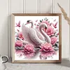Swan-Full Round Diamond Painting 30*30CM