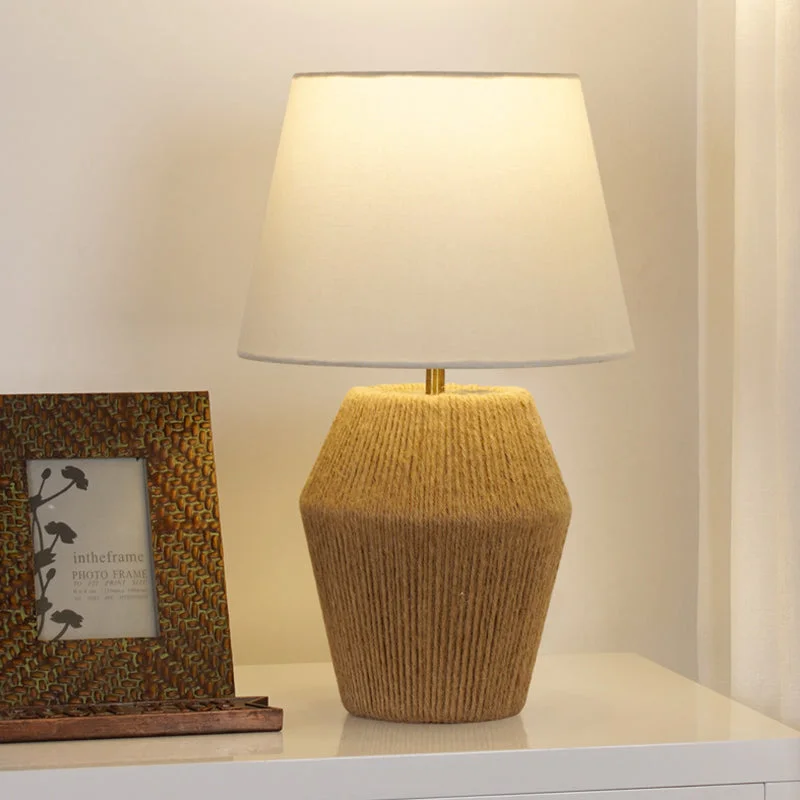 Creative Retro Hemp Rope Table Lamp