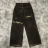 Hyhis Retro Hip Hop Goth Pattern Baggy Jeans Y2k Harajuku Black Pants Men Women High Waist Wide Leg Trousers Casual Streetwear