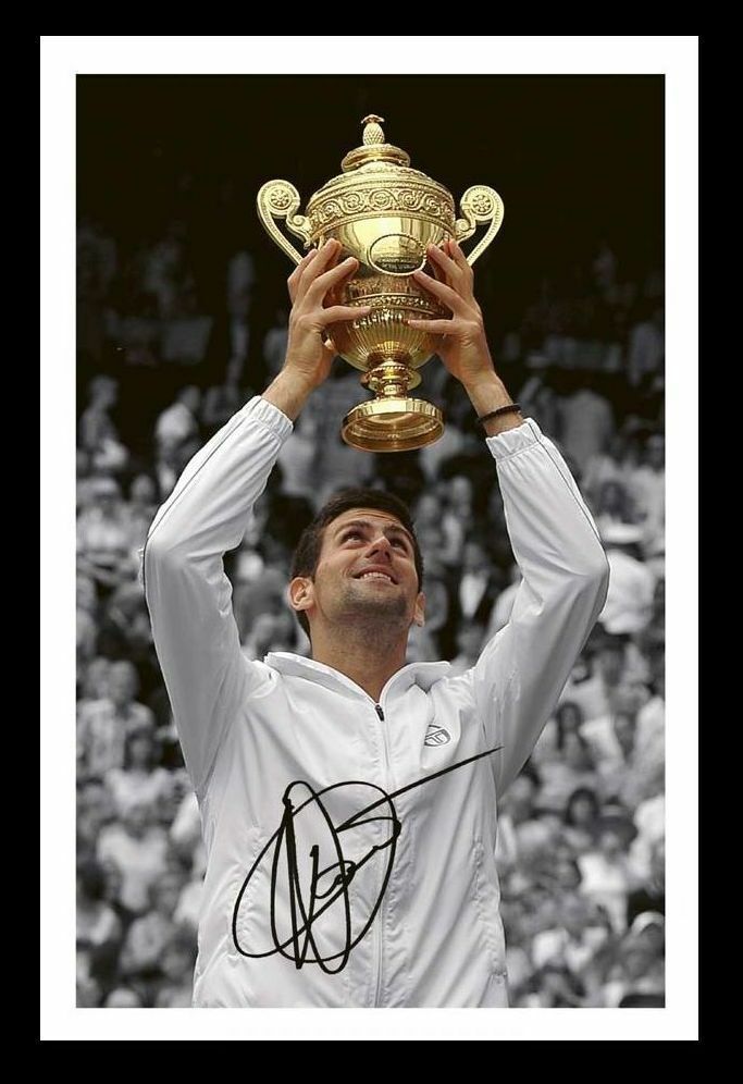 Novak Djokovic - 2011 Wimbledon Champion Signed & Framed Photo Poster painting