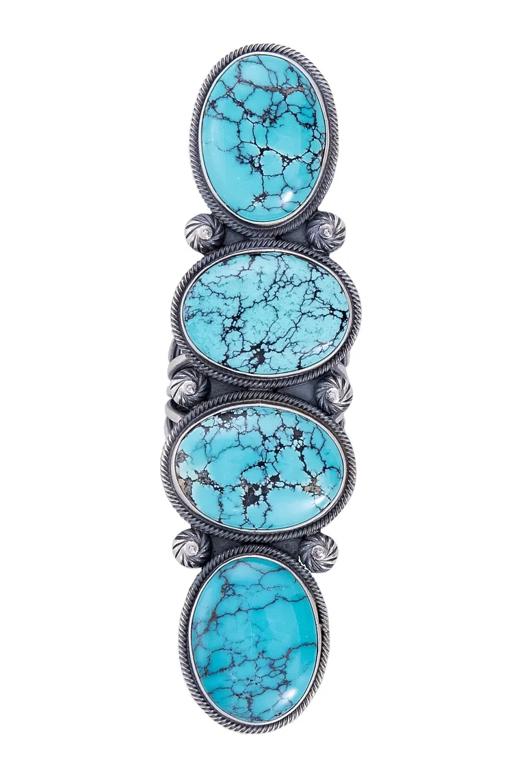 Ring, Turquoise, 4 - Stone, Hallmark, 680