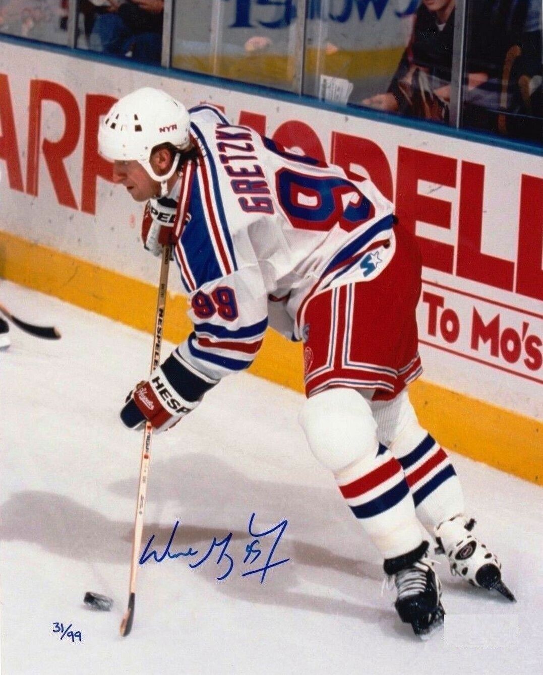 Wayne Gretzky Autographed Signed 8x10 Photo Poster painting Oilers Rangers HOF REPRINT