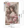 (40*60cm)Flower Beauty - Full Round Drill Diamond Painting