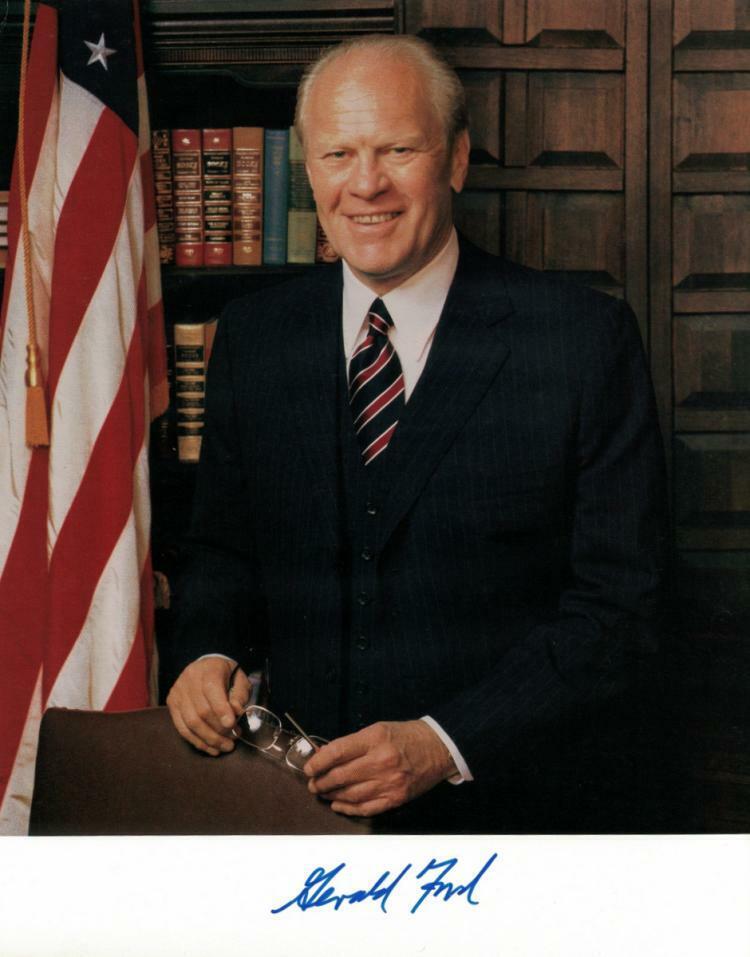 GERALD FORD Signed Photo Poster paintinggraph - former US President (38th) - reprint