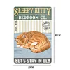 Sleeping Cat - Metal Tin Signs(12*16Inch)