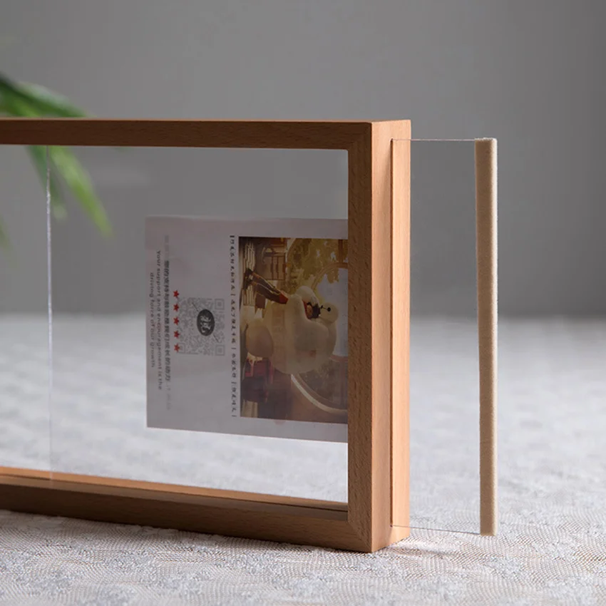 Athvotar Picture Photo Frames Table Display Double Side Pressed Flower Frames Plant Specimen Herbarium Clip Double Glass Frame
