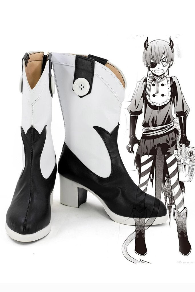 Black Butler Ciel Phantomhive Boots Cosplay Shoes