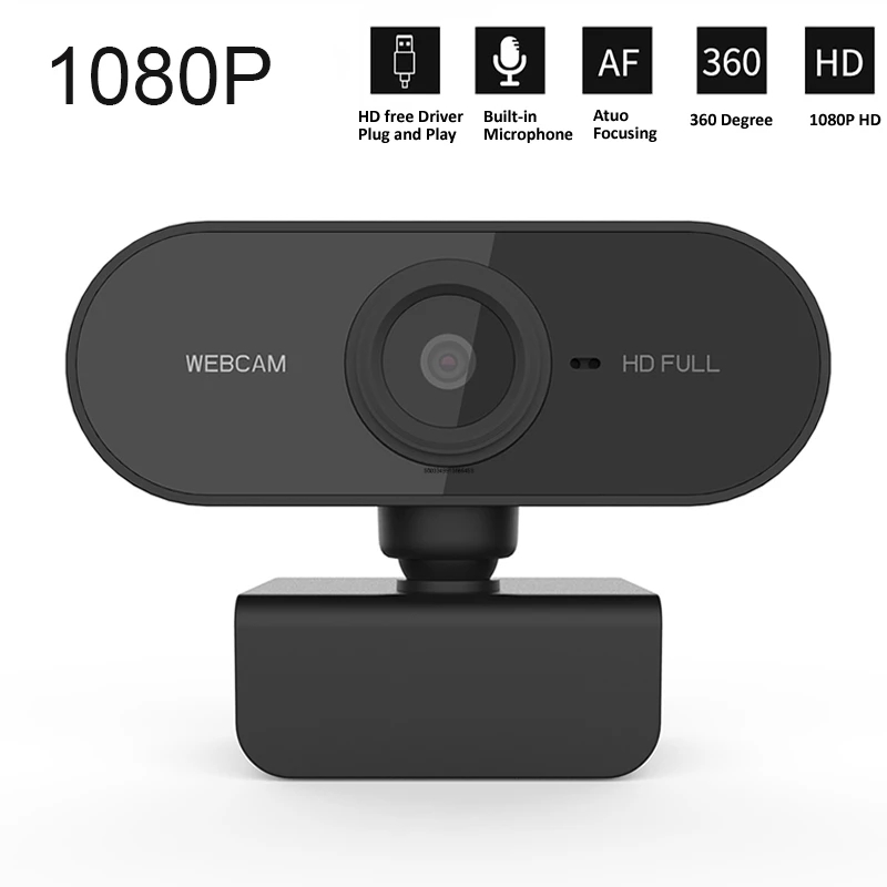 Full HD cam 1080P Computer PC  Camera with Rotating Cameras and