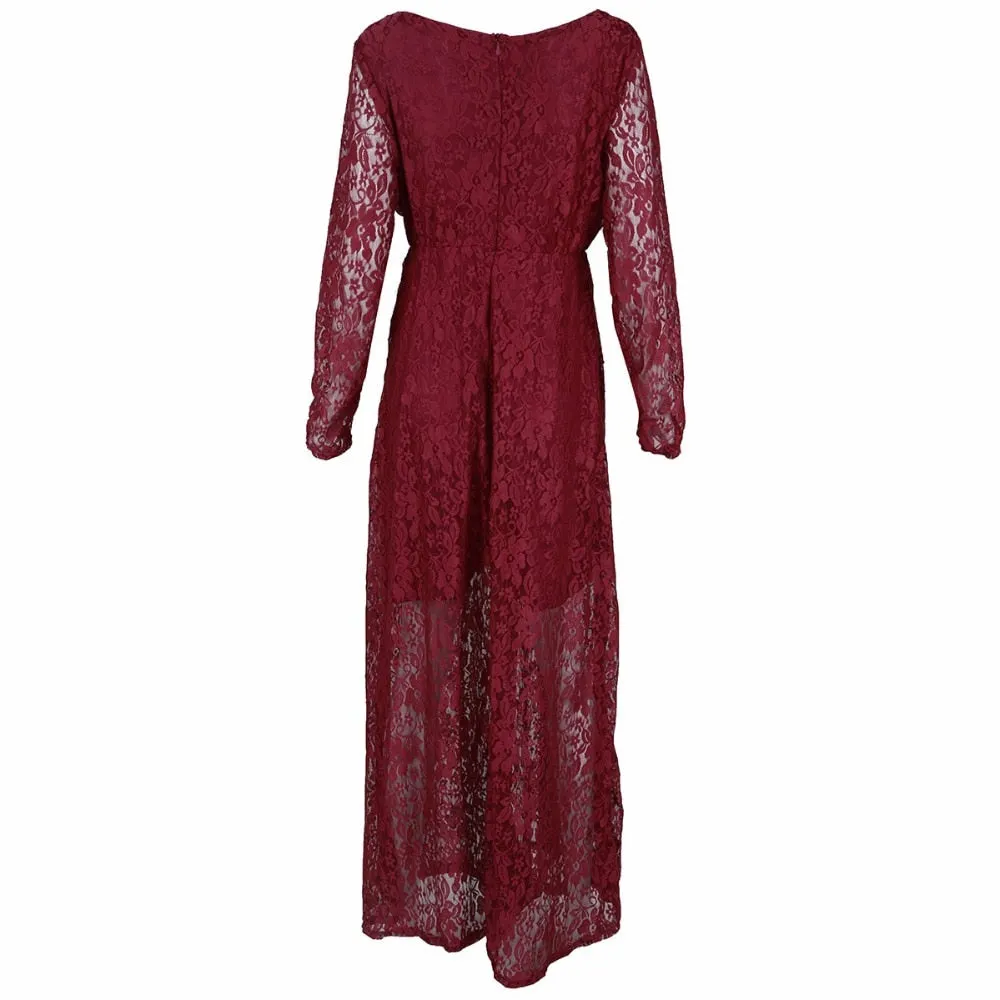 Women Dress Maternity Photography Props Lace Pregnancy Clothes Elegant Maternity Dresses For Pregnant Photo Shoot Cloth Plus