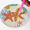 8pcs/set Diamond Painting Sea Coaster Round Cup Cushion Home Decor