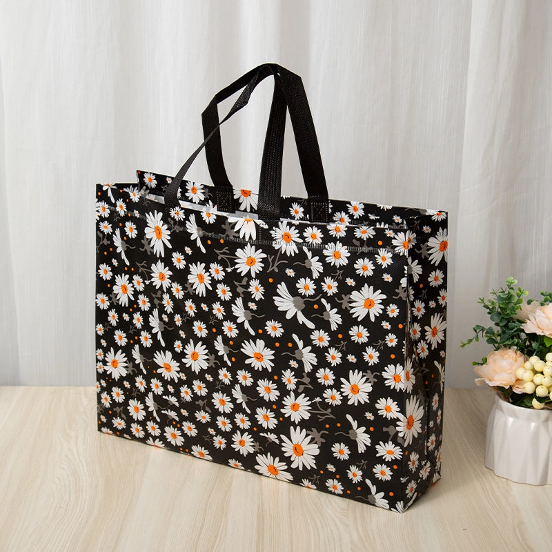 New Internet Celebrity Non-woven Handbag Clothing Shoe Shop Bag Women’s Clothes Gift Shopping Packaging Bag Printed LOGO