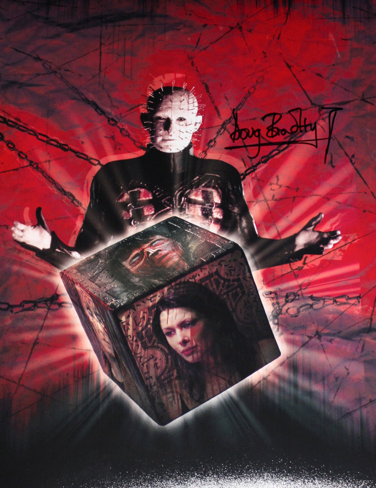 Doug Bradley Autograph HELLRAISER Signed 16x12 Photo Poster painting AFTAL [0184]