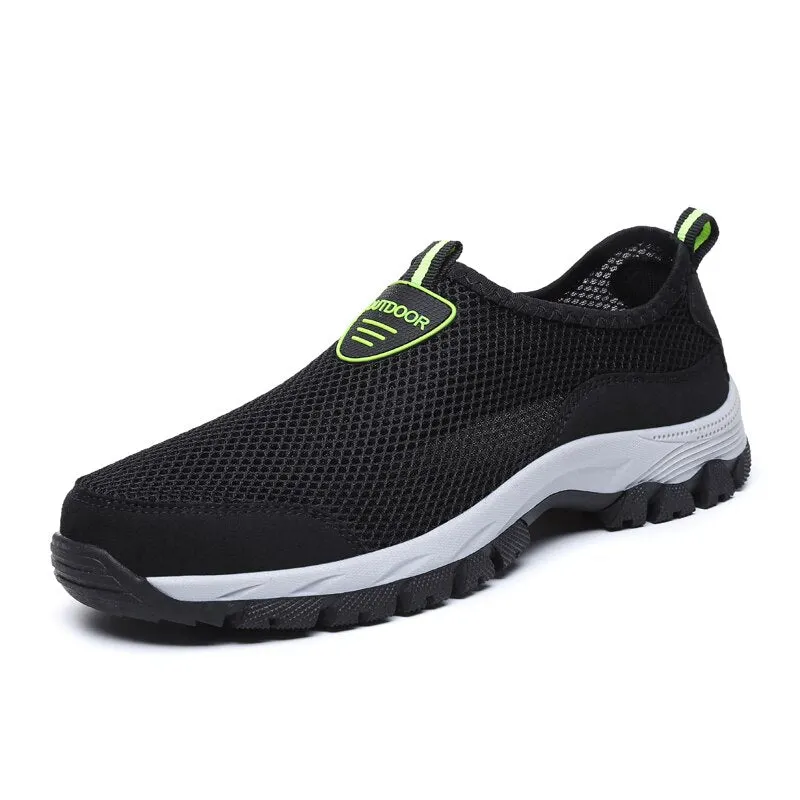 Male Hiking Shoes Mesh Outdoor Men Sneakers Climbing Shoes Casual Breathable Men Sport Shoes Quick-dry Water and  size 39-47