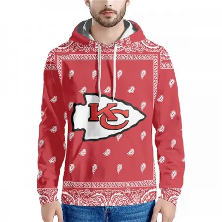 Men's Kansas City Chiefs Red Pullover Hoodie BPBE