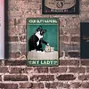 Cat - Panneaux en &eacute;tain m&eacute;tallique(20*30cm/30*40cm)