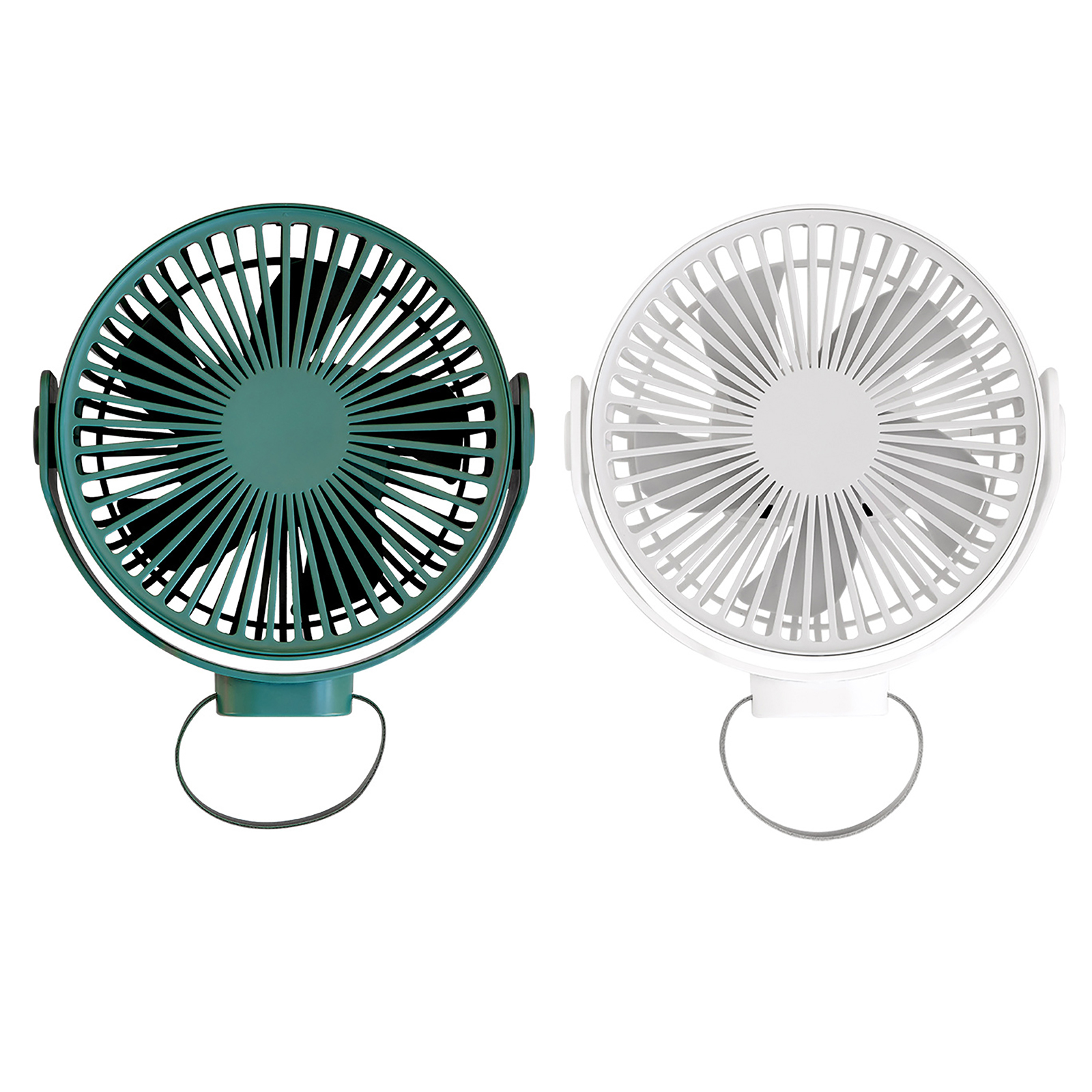 

4000mAh Camping Fan with LED Lights 4 Speeds Portable with Hanging Lanyard, White, 501 Original