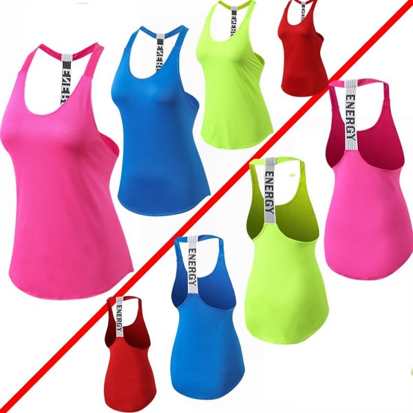 Women's Fitness Running Workout Tops Gym Stretch Sleeveless Vest Breathable Cool Yoga Vest Summer Sports Vest - Life is Beautiful for You - SheChoic