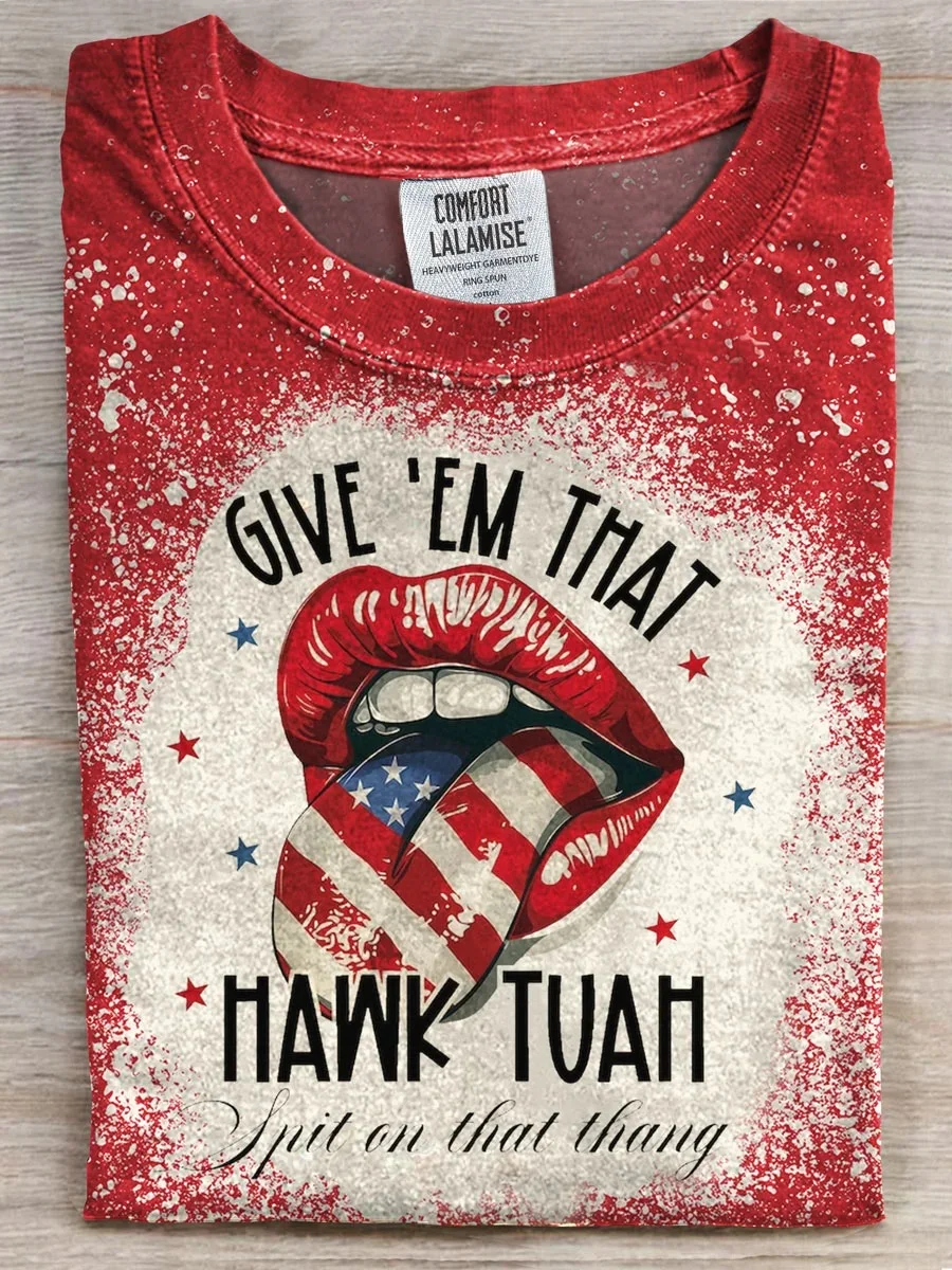 Eagerlys Hawk Tuah Art Print T-shirt Eagerlys
