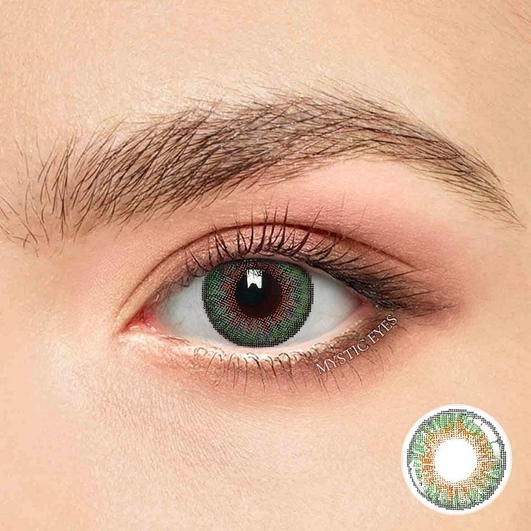 3 Tone Green Colored Contact Lenses