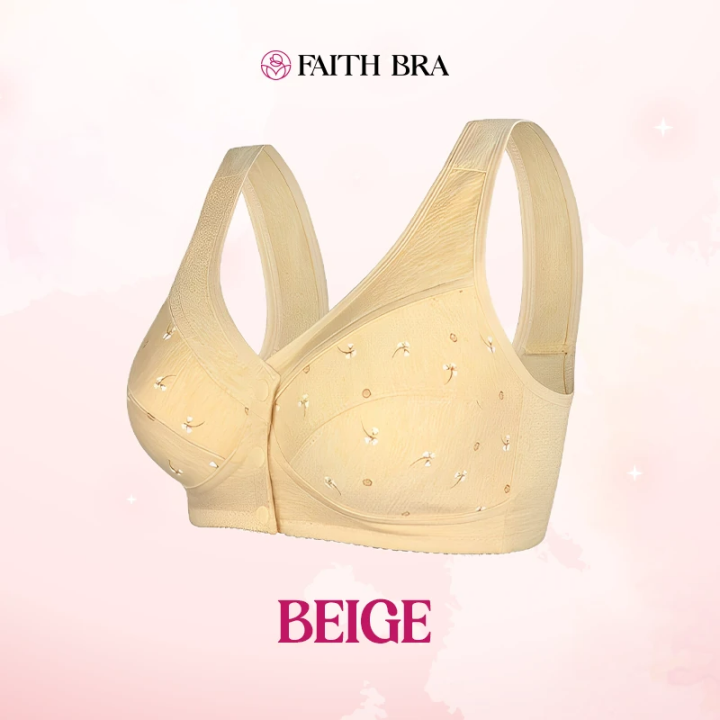 Faith Bra - Designed for Senior - Front Closure Cotton Bra