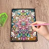 50 Pages A5 Special Shaped Mandala 5D DIY Diamond Painting Notebook Kit