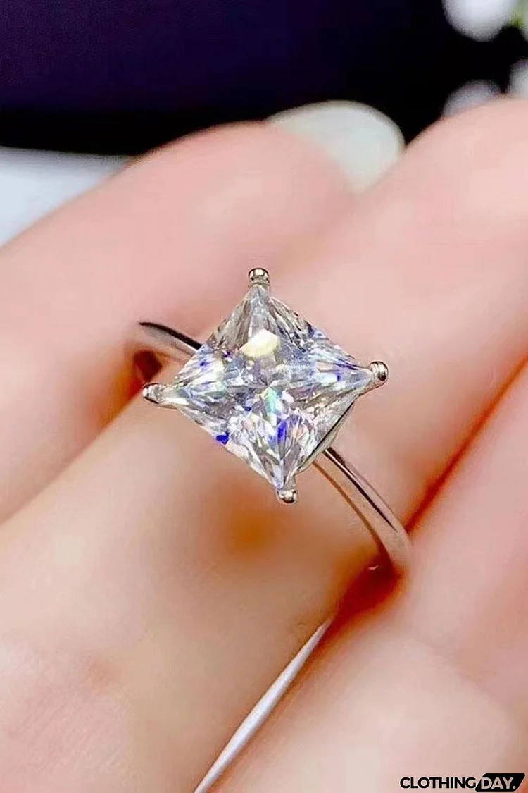 5 Carat Moissanite Solitaire Ring