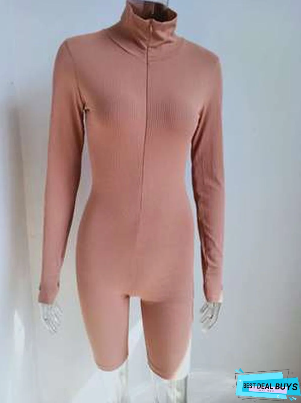 New High Neck Slim Fit Bodysuit Pants