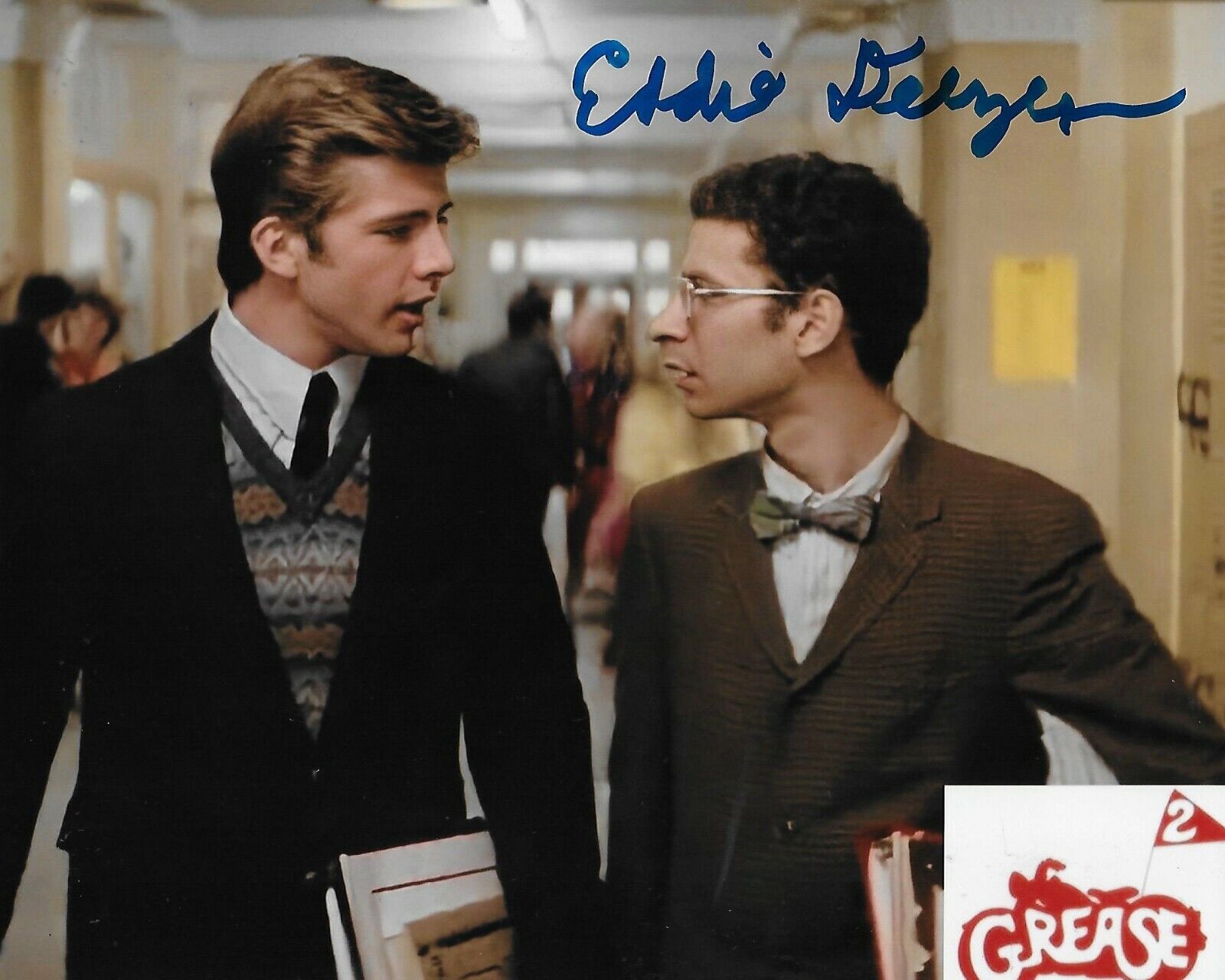 Eddie Deezen Grease Original Autographed 8X10 Photo Poster painting #5 signed @HollywoodShow