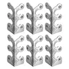 6PCS Retro Metal Corner Protector Iron Skiffers Skirting Board Corner Protector