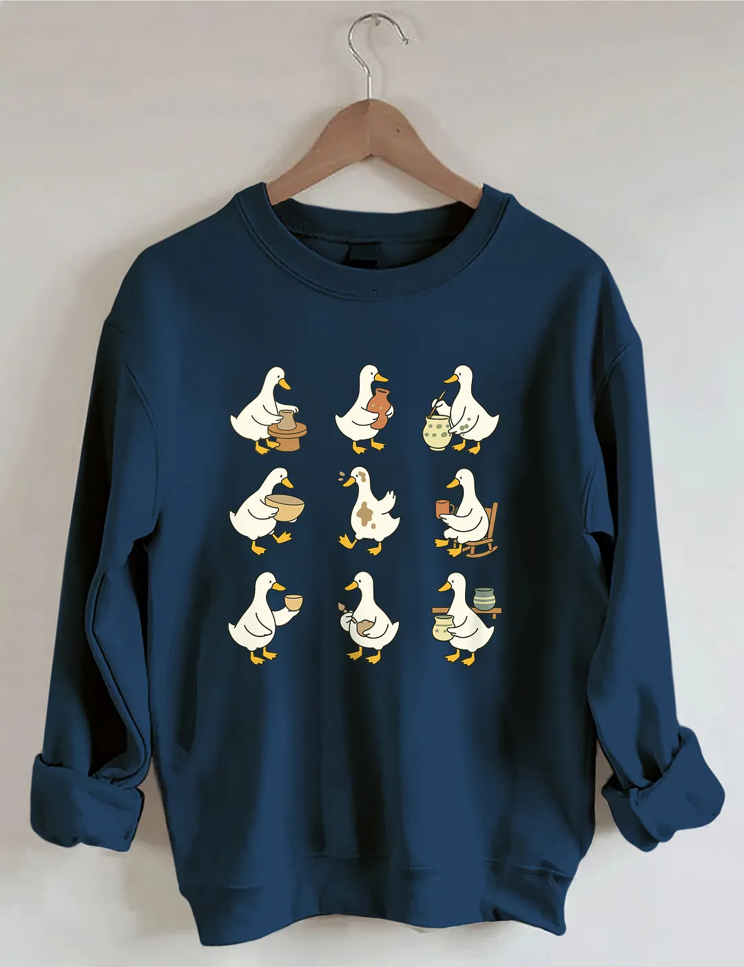 Cute Goose Pottery Sweatshirt