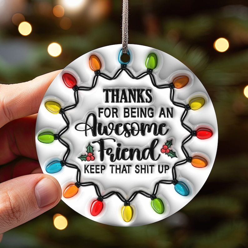 Friendship Ornament-🎁Awesome Friend - tree - Codlins