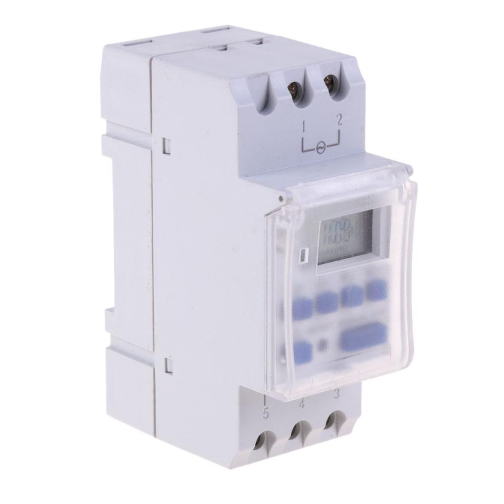 

220Vac 16A Din Rail Digital Programmable Timer Switch Relay Timer Control, 501 Original