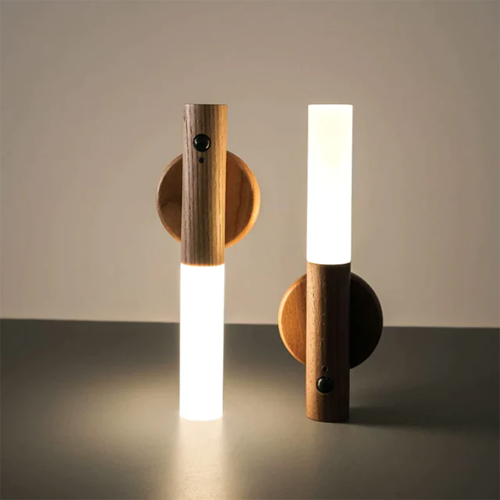 Motion Sensor Night Light - Hand-held Portable & Magnetic Smart LED Light |Wood Stick with Large Battery