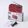 Mini Portable FM Radio BT Wireless Speakers Solar Charging FM Radio Receiver