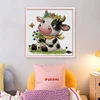 Cute Cow-14CT Stamped Cross Stitch 19*20cm/7.48*7.87in