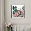 5D DIY Partial Special Shaped Drill Diamond Painting Butterfly Coffee Kit40x40cm (A)