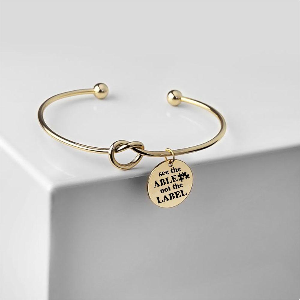 Autism Bracelet, Autism Awareness Jewelry, Silver Bracelet, Autism Mom