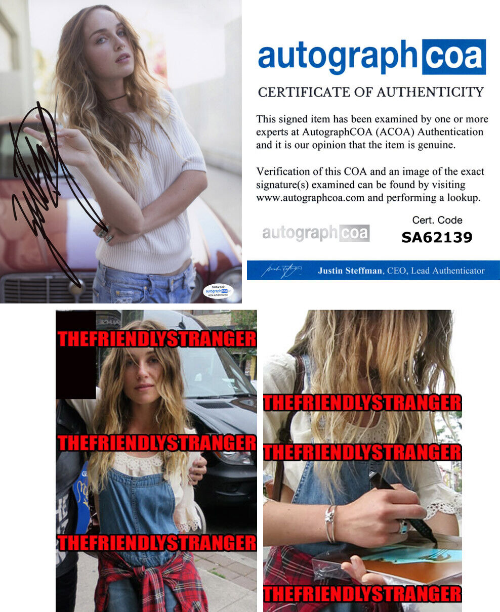 ZELLA DAY signed Autographed 8X10 Photo Poster painting m PROOF - Sexy SINGER Hypnotic ACOA COA