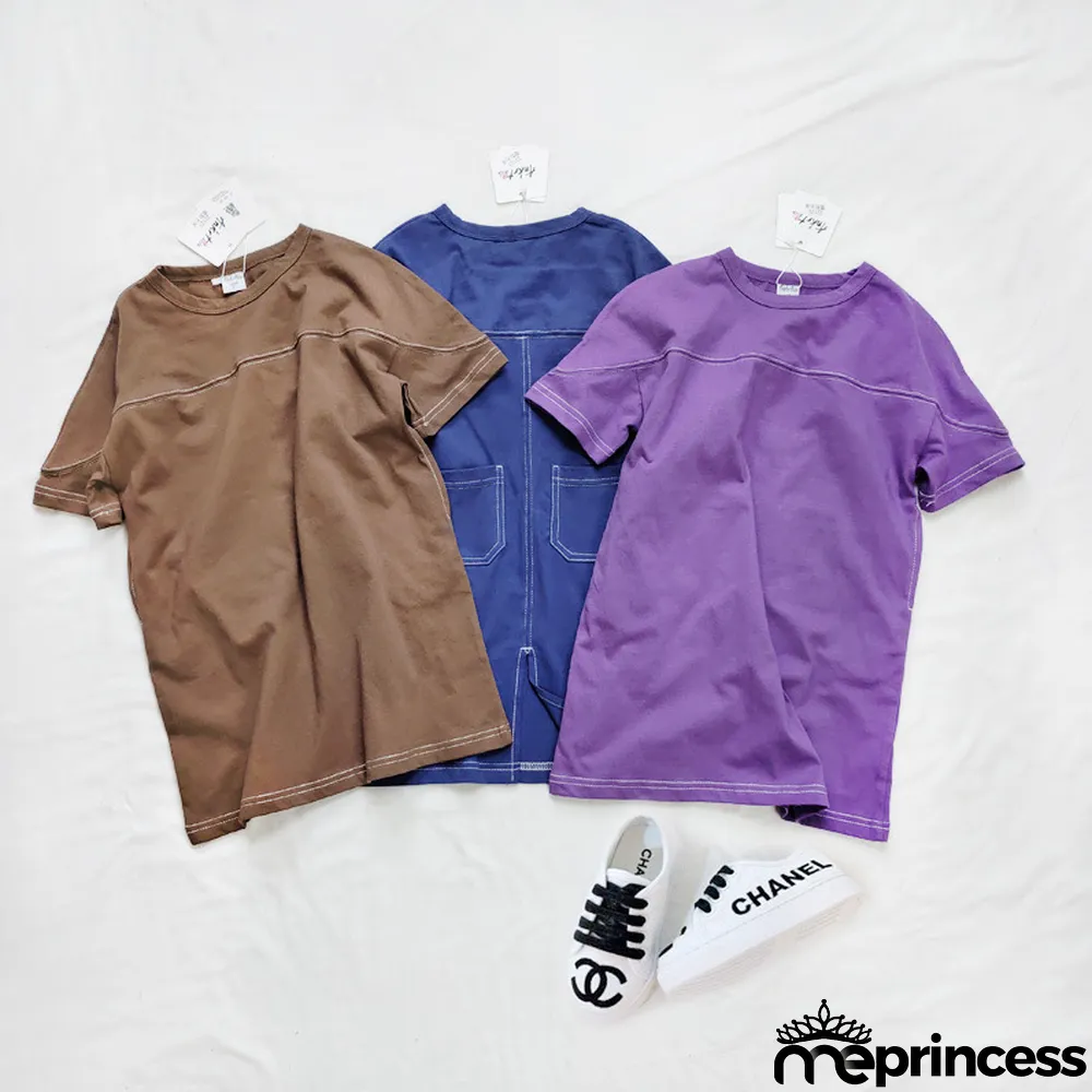 Parent-child Wear Girl Spring Summer Casual Loose Knitting Dress